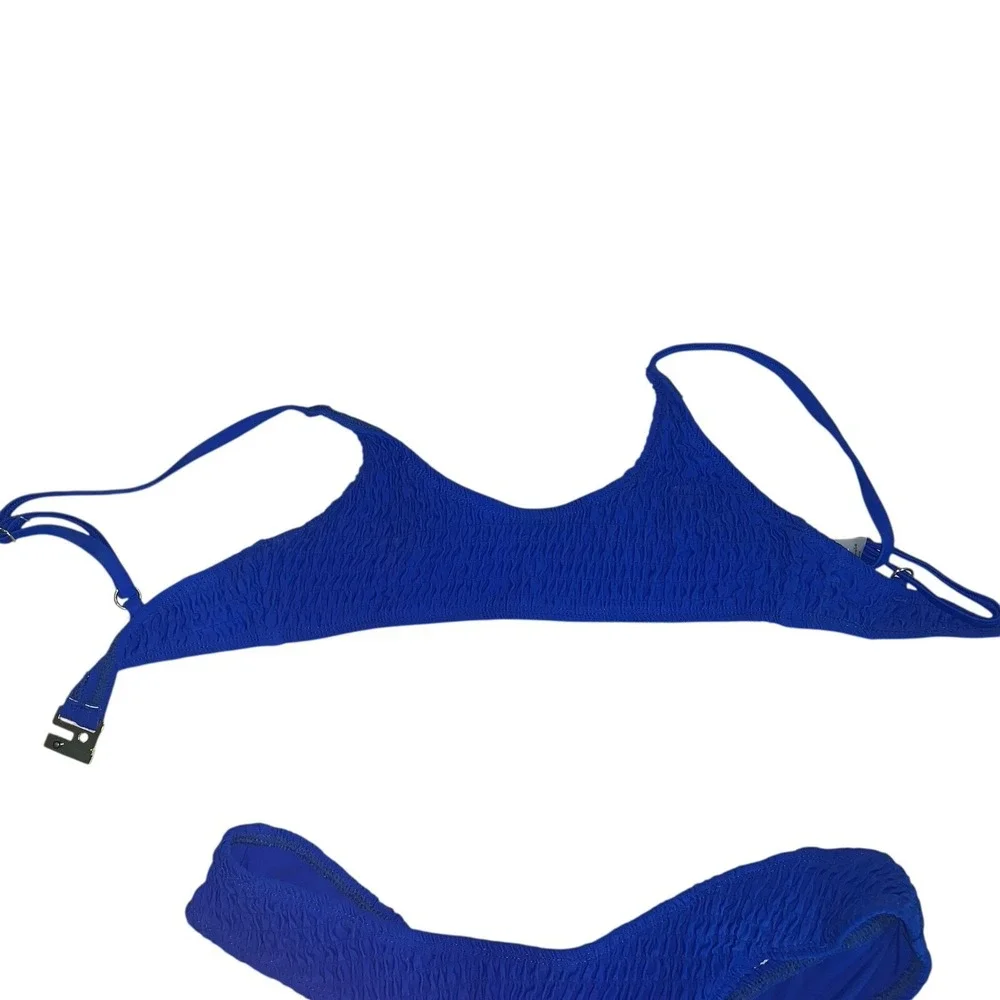 NWT‎ SHOWPO Bikini Set Women's Cobalt Blue  Rory Top Sz 2  Anais Bottom Sz 4